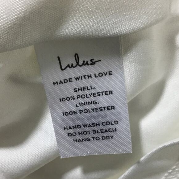 LULU'S XL Idyllic Muse White Organza Rosette Strapless Midi Dress NEW B126 - Picture 10 of 10